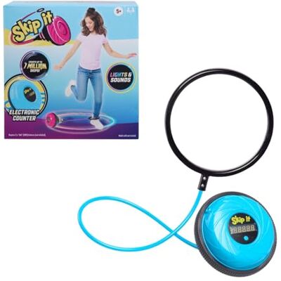 Just Play Skip It Gioco retrò da Esterno, Palla Luminosa con Contatore Digitale, Rosa, Anello alla Caviglia con Morbida Imbottitura in Schiuma, Lungo 79 cm, dai 5 Anni in su Just Play Skip It Gioco retrò da Esterno, Palla Luminosa con Contatore Digitale, Rosa, Anello alla Caviglia con Morbida Imbottitura in Schiuma, Lungo 79 cm, dai 5 Anni in su