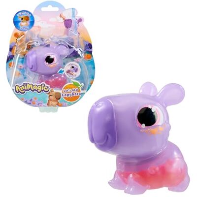 Bizak Animagic Capibara interattiva con luci e suoni, corpo morbido e morbido con mandarini, impilabili, viola () Bizak Animagic Capibara interattiva con luci e suoni, corpo morbido e morbido con mandarini, impilabili, viola ()
