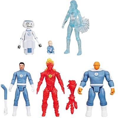 Marvel Hasbro Studios I Fantastici Quattro, Epic World of Action 's First Family Collection, Set di 6 Action Figure Marvel Hasbro Studios I Fantastici Quattro, Epic World of Action 's First Family Collection, Set di 6 Action Figure