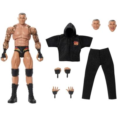 Mattel WWE Ultimate Edition Randy Orton, action figure collezionabile e accessori inclusi, 30 punti di articolazione con teste e mani intercambiabili, Mattel WWE Ultimate Edition Randy Orton, action figure collezionabile e accessori inclusi, 30 punti di articolazione con teste e mani intercambiabili,