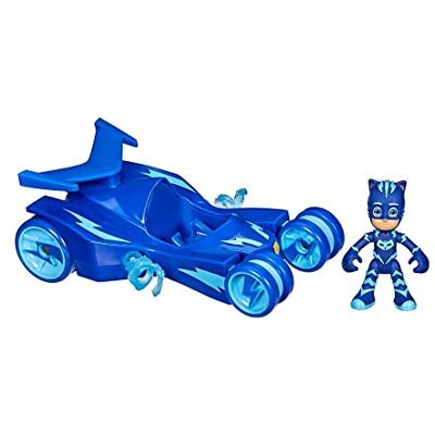 PJ Masks Deluxe Veicolo in età Prescolare, Cat-Car Toy con Catboy Action Figure per Bambini dai 3 Anni in su, Multicolore PJ Masks Deluxe Veicolo in età Prescolare, Cat-Car Toy con Catboy Action Figure per Bambini dai 3 Anni in su, Multicolore