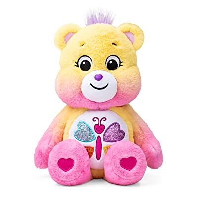 Basic Fun Care Bears, Orsetto calmante a forma di cuore (profumato), di peluche medio, 35 cm, carino giocattolo da collezione, peluche per bambini, bambini e bambine, grazioso orsacchiotto adatto per ragazze e Basic Fun Care Bears, Orsetto calmante a forma di cuore (profumato), di peluche medio, 35 cm, carino giocattolo da collezione, peluche per bambini, bambini e bambine, grazioso orsacchiotto adatto per ragazze e