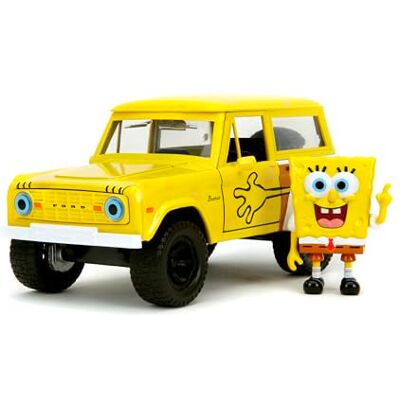 Jada Toys Sponge Bob 1973 Ford Bronco 1:24 Jada Toys Sponge Bob 1973 Ford Bronco 1:24
