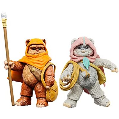 Hasbro Star Wars The Vintage Collection, Wicket W. Warrick e Kneesaa, Confezione da 2 Action Figure collezionabili per Adulti da 9,5 cm ispirate Ewoks, dai 4 Anni in su Hasbro Star Wars The Vintage Collection, Wicket W. Warrick e Kneesaa, Confezione da 2 Action Figure collezionabili per Adulti da 9,5 cm ispirate Ewoks, dai 4 Anni in su