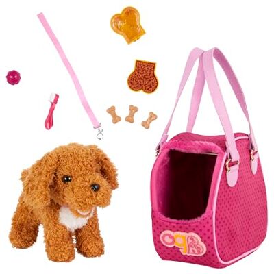 Our Generation Salto nel trasportino per cani Cane barboncino di peluche Borsa per animali domestici Accessori per bambole da 46 cm Animale di peluche Bambini 3 anni + Our Generation Salto nel trasportino per cani Cane barboncino di peluche Borsa per animali domestici Accessori per bambole da 46 cm Animale di peluche Bambini 3 anni +