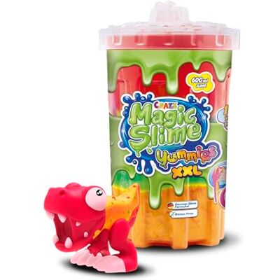 CRAZE Magic Slime – Yummies XL Pizzino Melma per bambini in colori al neon mix di colori con diversi caratteri di aspirazione, set sottile in barattolo da 600 ml, melma colorata per bambini senza CRAZE Magic Slime – Yummies XL Pizzino Melma per bambini in colori al neon mix di colori con diversi caratteri di aspirazione, set sottile in barattolo da 600 ml, melma colorata per bambini senza