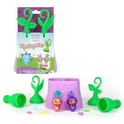 Bizak Pop Surprise Set 2 Baby & Sorprese, 2 Capsule Sorprese con Accessori e Costumi Gender Reveal, Costumi Intercambiabili, +50 da collezionare, a partire da 3 anni () Bizak Pop Surprise Set 2 Baby & Sorprese, 2 Capsule Sorprese con Accessori e Costumi Gender Reveal, Costumi Intercambiabili, +50 da collezionare, a partire da 3 anni ()