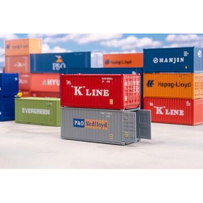 FALLER -20' contenitore K-LINE e P&O scartamento H0 FALLER -20' contenitore K-LINE e P&O scartamento H0
