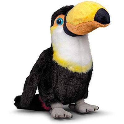 ANIMIGOS WORLD OF NATURE Tobar Animigos Peluche tucano, design realistico, morbido e morbido, ca. 22 cm, design assortiti e colori ANIMIGOS WORLD OF NATURE Tobar Animigos Peluche tucano, design realistico, morbido e morbido, ca. 22 cm, design assortiti e colori