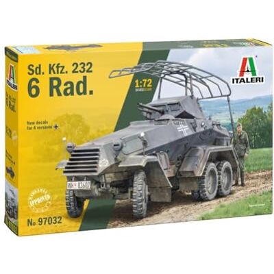 Italeri Sd.Kfz. 232. 6 Rad, scala 1:72, Plastic Model Kit/Modello in plastica da montare Italeri Sd.Kfz. 232. 6 Rad, scala 1:72, Plastic Model Kit/Modello in plastica da montare