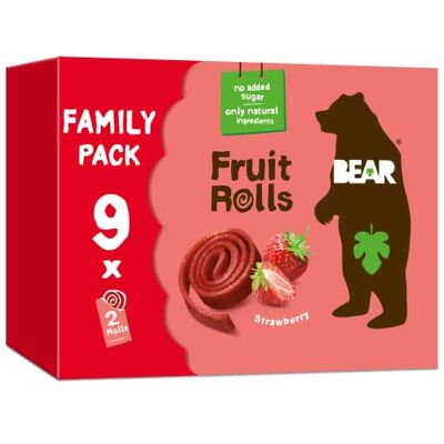 BEAR Fragola Puro Frutta Yoyos 9x20g BEAR Fragola Puro Frutta Yoyos 9x20g