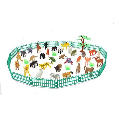 JAMARA Set di Giochi per Animali Selvatici da 2,5", 53 Pezzi, Accessorio Ideale per Ogni Zoo, Dettagli curati, promuove Il Gioco di Ruolo e la Fantasia, Altezza: 30-95 mm JAMARA Set di Giochi per Animali Selvatici da 2,5", 53 Pezzi, Accessorio Ideale per Ogni Zoo, Dettagli curati, promuove Il Gioco di Ruolo e la Fantasia, Altezza: 30-95 mm