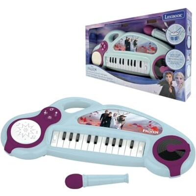 Lexibook Frozen Pianoforte elettronico per Bambini con Effetti Luminosi, Microfono, Batteria, Altoparlante Incorporato, brani Demo, Lettore DJ, Viola/Blu, Lexibook Frozen Pianoforte elettronico per Bambini con Effetti Luminosi, Microfono, Batteria, Altoparlante Incorporato, brani Demo, Lettore DJ, Viola/Blu,