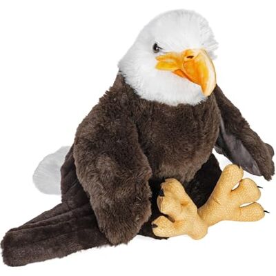 WILD REPUBLIC Artist Collection Aquila Calva, regalo per bambini, 38 cm, peluche, riempimento da bottiglie d'acqua riciclate WILD REPUBLIC Artist Collection Aquila Calva, regalo per bambini, 38 cm, peluche, riempimento da bottiglie d'acqua riciclate