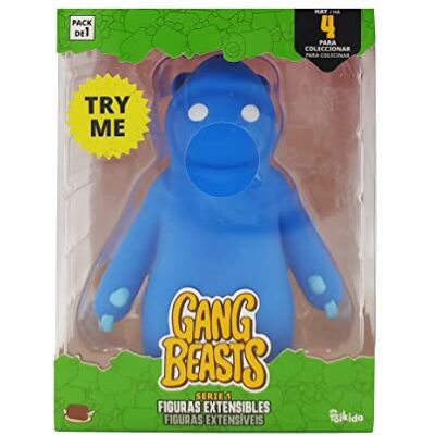 Bizak Gang Beasts, Figura combattente con braccia estensibili colore blu, allunga il divertimento ricreando i combattimenti con questi combattenti che si allungano come nel gioco (64116600), Bizak Gang Beasts, Figura combattente con braccia estensibili colore blu, allunga il divertimento ricreando i combattimenti con questi combattenti che si allungano come nel gioco (64116600),