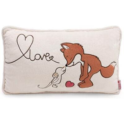 NICI Cuscino Love Volpe Miro & Topolina Mira 43x25 cm Morbido e Decorativo per Cameretta e Casa, Idea Regalo NICI Cuscino Love Volpe Miro & Topolina Mira 43x25 cm Morbido e Decorativo per Cameretta e Casa, Idea Regalo