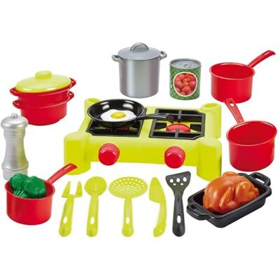 Ecoiffier - Fornello con Pentole e Accessori, 760000 Ecoiffier - Fornello con Pentole e Accessori, 760000