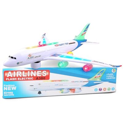 AtomDream Tech Bump and Go Aereo giocattolo realistico con luci e suoni 4D, giocattolo per bambini dai 3 ai 12 anni, cambio automatico di direzione in caso di collisione, ottimo regalo per ragazzi e ragazze (blu) AtomDream Tech Bump and Go Aereo giocattolo realistico con luci e suoni 4D, giocattolo per bambini dai 3 ai 12 anni, cambio automatico di direzione in caso di collisione, ottimo regalo per ragazzi e ragazze (blu)
