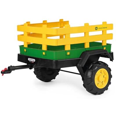 Peg Perego PEG John Deere Dual Force Trailer Rimorchio a Due Ruote per Trattore Elettrico, Grande Capacità di Carico fino a 30 kg, Accessorio per Bambini dai 2 Anni Peg Perego PEG John Deere Dual Force Trailer Rimorchio a Due Ruote per Trattore Elettrico, Grande Capacità di Carico fino a 30 kg, Accessorio per Bambini dai 2 Anni