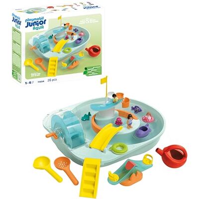 Playmobil Junior Aqua 71654 Giostra acquatica, Inclusi Pesci Adorabili, Giocattolo sostenibile Realizzato in plastica a Base vegetale, per Bambini dai 12 Mesi in su Playmobil Junior Aqua 71654 Giostra acquatica, Inclusi Pesci Adorabili, Giocattolo sostenibile Realizzato in plastica a Base vegetale, per Bambini dai 12 Mesi in su