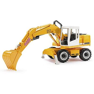 bruder escavatore a benna Liebherr, cantiere, veicolo da costruzione, escavatore a benna, giocattolo bruder escavatore a benna Liebherr, cantiere, veicolo da costruzione, escavatore a benna, giocattolo