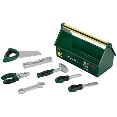 Theo Klein 8573 Cassetta degli Attrezzi, Set di Attrezzi da 7 Pezzi, Solida Cassetta con Pratica Maniglia di Trasporto, 30,25 cm x 14 cm x 17,25 cm, Giocattolo per Bambini a Partire dai 3 Anni di età Theo Klein 8573 Cassetta degli Attrezzi, Set di Attrezzi da 7 Pezzi, Solida Cassetta con Pratica Maniglia di Trasporto, 30,25 cm x 14 cm x 17,25 cm, Giocattolo per Bambini a Partire dai 3 Anni di età