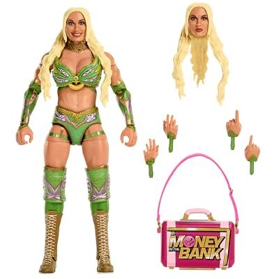 Mattel WWE Ultimate Edition Tiffany Stratton, action figure da collezione con 30 punti d'articolazione, accessori come teste e mani intercambiabili inclusi, 8+ anni, Mattel WWE Ultimate Edition Tiffany Stratton, action figure da collezione con 30 punti d'articolazione, accessori come teste e mani intercambiabili inclusi, 8+ anni,