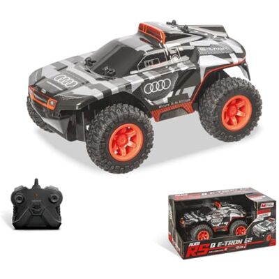 Mondo Motors Audi Q Etron Paris Dakar, modello in scala 1:24, fino a 8 Km/h di Velocità, auto giocattolo per bambini , colore grigio Mondo Motors Audi Q Etron Paris Dakar, modello in scala 1:24, fino a 8 Km/h di Velocità, auto giocattolo per bambini , colore grigio