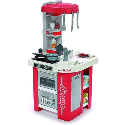 Smoby - Cucina Studio Bubble Red,, +3 anni, 26 accessori, effetto acqua che bolle, colore rosso, made in France Smoby - Cucina Studio Bubble Red,, +3 anni, 26 accessori, effetto acqua che bolle, colore rosso, made in France