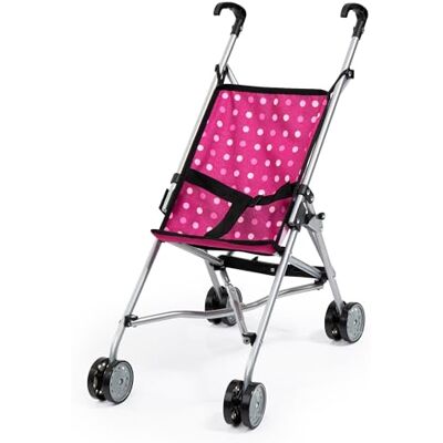 Bayer Design Passeggino per Bambole, Ruote Doppie, Facile da Piegare, in Metallo Bayer Design Passeggino per Bambole, Ruote Doppie, Facile da Piegare, in Metallo
