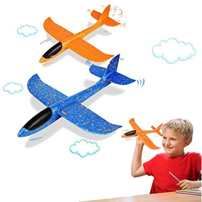 VCOSTORE Aereo Polistirolo per Bambini 2 Pezzi Aerei Polistirolo da Lanciare Grande Aliante Sport All'aperto Aereo Giocattolo per Bambini e Adulti VCOSTORE Aereo Polistirolo per Bambini 2 Pezzi Aerei Polistirolo da Lanciare Grande Aliante Sport All'aperto Aereo Giocattolo per Bambini e Adulti