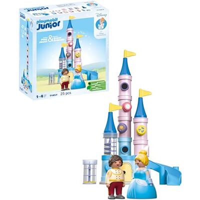 Playmobil Junior & Disney Castello di Cenerentola, inclusi scivolo e pulsante di crollo, giocattolo sostenibile realizzato in plastica a base vegetale, giocattolo per bambini dai 12 mesi in su Playmobil Junior & Disney Castello di Cenerentola, inclusi scivolo e pulsante di crollo, giocattolo sostenibile realizzato in plastica a base vegetale, giocattolo per bambini dai 12 mesi in su