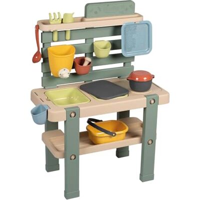 Smoby -Laboratorio dei pasticci, 90% di plastica riciclata, resistente ai raggi UV, dai 3 anni, Smoby -Laboratorio dei pasticci, 90% di plastica riciclata, resistente ai raggi UV, dai 3 anni,