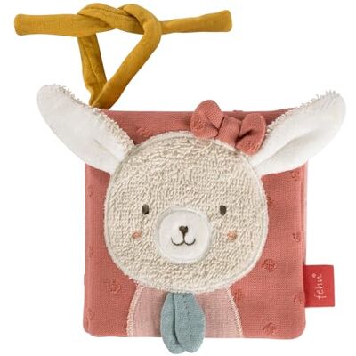 Fehn Libro in tessuto a forma di coniglietto – Libro con motivi animali in cotone – Otto pagine con colori entusiasmanti e funzioni per sentire, afferrare e stupire – Libro crepitante per casa e in Fehn Libro in tessuto a forma di coniglietto – Libro con motivi animali in cotone – Otto pagine con colori entusiasmanti e funzioni per sentire, afferrare e stupire – Libro crepitante per casa e in