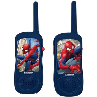 Lexibook Spiderman Walkie-Talkie, Clip da Cintura, Batteria, Rosso e Blu, Lexibook Spiderman Walkie-Talkie, Clip da Cintura, Batteria, Rosso e Blu,