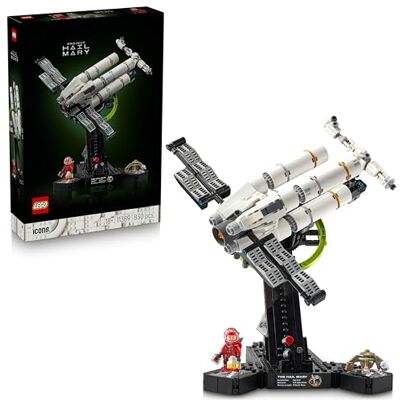 Lego Icons Project Hail Mary Kit di Modellismo con Astronave in Miniatura per Adulti Set da Esposizione con Minifigure di Ryland Grace e Figura di Rocky Regalo per Fan del Film e del Libro Lego Icons Project Hail Mary Kit di Modellismo con Astronave in Miniatura per Adulti Set da Esposizione con Minifigure di Ryland Grace e Figura di Rocky Regalo per Fan del Film e del Libro