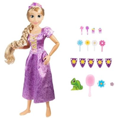 Disney bambola Playdate alta 80 cm di Rapunzel articolata con accessori. La tua nuova amica alta come te, con cui vivere splendide avventure! Dai 3 anni in su. Disney bambola Playdate alta 80 cm di Rapunzel articolata con accessori. La tua nuova amica alta come te, con cui vivere splendide avventure! Dai 3 anni in su.