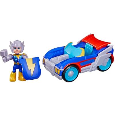 Marvel Hasbro , Iron Man e i Suoi Fantastici Amici, Thor Thunder Roadracer, Action Figure e Veicolo Giocattolo Marvel Hasbro , Iron Man e i Suoi Fantastici Amici, Thor Thunder Roadracer, Action Figure e Veicolo Giocattolo