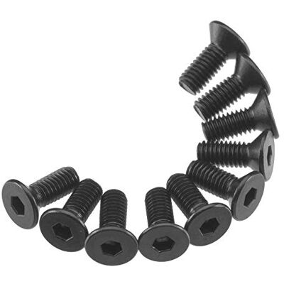 Axial AXA144 Viti a testa piatta esagonale, 3 x 8 mm, colore: Nero Axial AXA144 Viti a testa piatta esagonale, 3 x 8 mm, colore: Nero