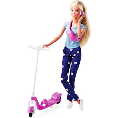 Simba - Steffi Love con monopattino, outfit alla moda, a partire dai 3 anni, Simba - Steffi Love con monopattino, outfit alla moda, a partire dai 3 anni,