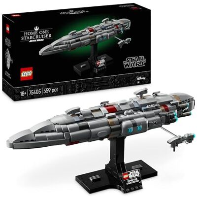 Lego Star Wars Starcruiser Home One, Modellino da Costruire di Astronave da Collezione con Fregata Medica Nebulon-B, Idea Regalo di Compleanno per Adulti, Uomo e Donna da Il Ritorno dello Jedi Lego Star Wars Starcruiser Home One, Modellino da Costruire di Astronave da Collezione con Fregata Medica Nebulon-B, Idea Regalo di Compleanno per Adulti, Uomo e Donna da Il Ritorno dello Jedi