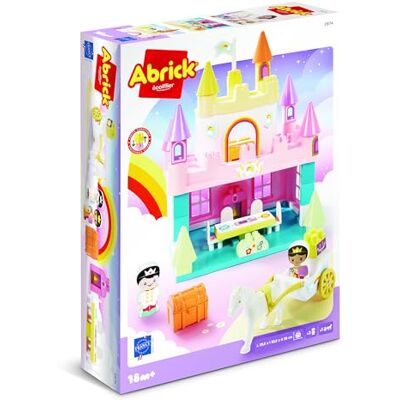 Ecoiffier Abrick Castello Arcobaleno, Set Costruzioni con Castello Colorato e Mattoncini per Bambini, +18 Mesi, 790000 Ecoiffier Abrick Castello Arcobaleno, Set Costruzioni con Castello Colorato e Mattoncini per Bambini, +18 Mesi, 790000