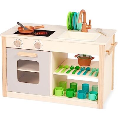 Battat Divertimento ai fornelli per due e uno Cucina e mercato Dimensioni adatte ai bambini Menu con lavagna e quadranti del forno 25 Accessori da cucina giocattolo 2 anni + Battat Divertimento ai fornelli per due e uno Cucina e mercato Dimensioni adatte ai bambini Menu con lavagna e quadranti del forno 25 Accessori da cucina giocattolo 2 anni +