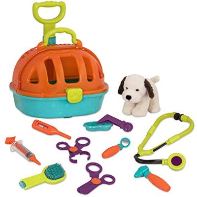 Battat Trasportatore veterinario Pup & Go Trasportino rotante per animali domestici Peluche per cani Playset ospedale per animali Kit veterinario finto per bambini e ragazzi 2 anni + Battat Trasportatore veterinario Pup & Go Trasportino rotante per animali domestici Peluche per cani Playset ospedale per animali Kit veterinario finto per bambini e ragazzi 2 anni +