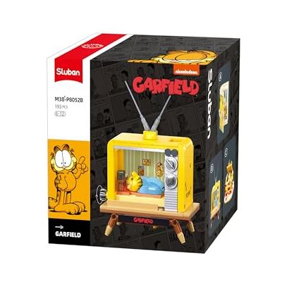 Sluban Garfield TV retrò, gioco di costruzione, 193 pezzi, per bambini dai 6 ai 12 anni Sluban Garfield TV retrò, gioco di costruzione, 193 pezzi, per bambini dai 6 ai 12 anni