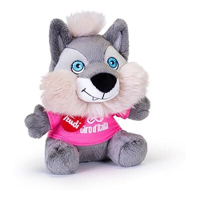 Trudi no Lupo Wolfie Peluche con Maglietta e Cartellino 9x16x17cm taglia XS Mascotte Giro d'Italia 2025 modello Trudi no Lupo Wolfie Peluche con Maglietta e Cartellino 9x16x17cm taglia XS Mascotte Giro d'Italia 2025 modello