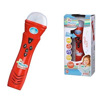 Simba My Music World Microfono divertente Karaoke con effetti di distorsione della voce 6 brani dimostrativi 3 luci e suoni 22 cm Adatto a bambini dai 4 anni in su (giocattolo) Simba My Music World Microfono divertente Karaoke con effetti di distorsione della voce 6 brani dimostrativi 3 luci e suoni 22 cm Adatto a bambini dai 4 anni in su (giocattolo)