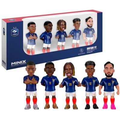 MINIX Football Stars Coppa del Mondo Confezione Francia 5 personaggi Personaggio da collezione 7 cm (Mbappé, Dembelé, Barcola, Doué, Cherki) MINIX Football Stars Coppa del Mondo Confezione Francia 5 personaggi Personaggio da collezione 7 cm (Mbappé, Dembelé, Barcola, Doué, Cherki)