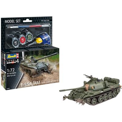 Revell Set di modelli T-55A/AM con aratro da miniera KMT-6/EMT-5 Revell Set di modelli T-55A/AM con aratro da miniera KMT-6/EMT-5