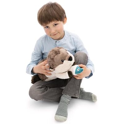 NICI Peluche Lontra Ophelio con Pesce 35 cm Morbido e Tenero, Idea Regalo NICI Peluche Lontra Ophelio con Pesce 35 cm Morbido e Tenero, Idea Regalo